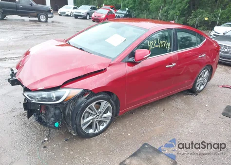 2017 Hyundai Elantra Limited из США, поврежденный, VIN KMHD84LF8HU060951